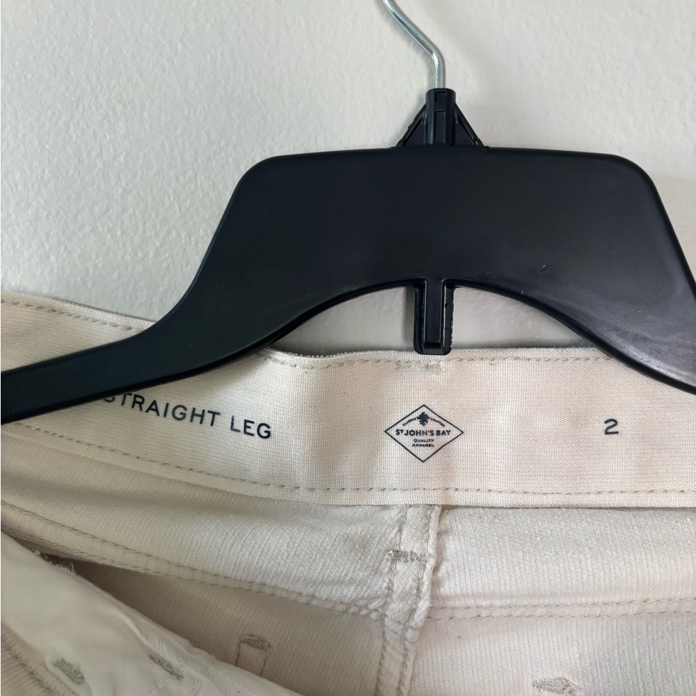 Point Zero Cream Straight Leg Trousers